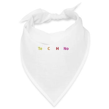 Techno Periodensystem Elemente Rave Techno Music - Bandana - Weiß - Vorne