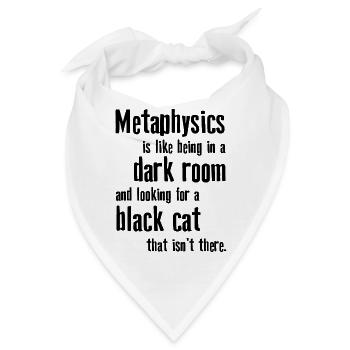 Metaphysik Phrasen Philosophie - Bandana - Weiß - Vorne