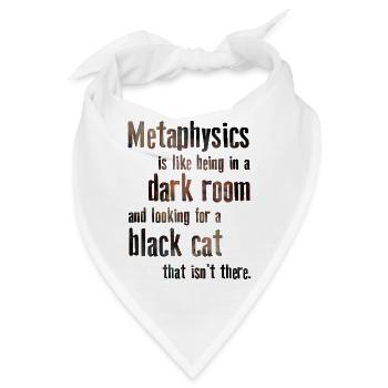 Metaphysik Phrasen Philosophie - Bandana - Weiß - Vorne