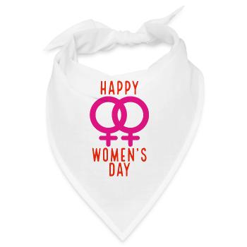Internationaler Frauentag - Bandana - Weiß - Vorne