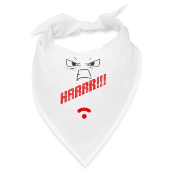 Kein W-Lan I Kein Netz I Kein Internet - Bandana - Weiß - Vorne