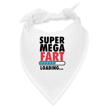 Super Mega Fart - Bandana - Weiß - Vorne