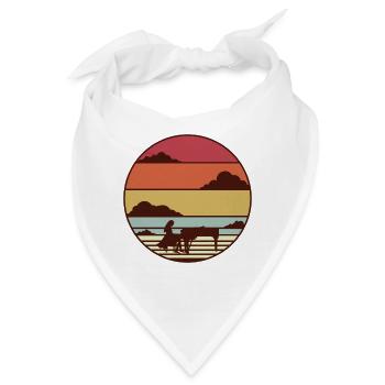 Klavier Piano Retro Klavierspielerin Pianistin - Bandana - Weiß - Vorne