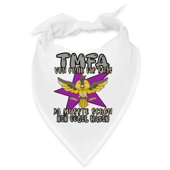 tmfa vogel liebe tier tierarztpraxis tierfreund - Bandana - Weiß - Vorne