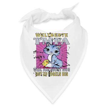 tmfa beste liebe tier tierarztpraxis tierfreund - Bandana - Weiß - Vorne