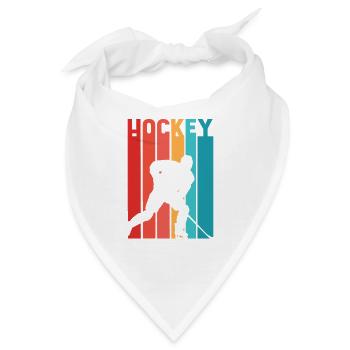Hockey Regenbogen - Eishockey - Bandana - Weiß - Vorne