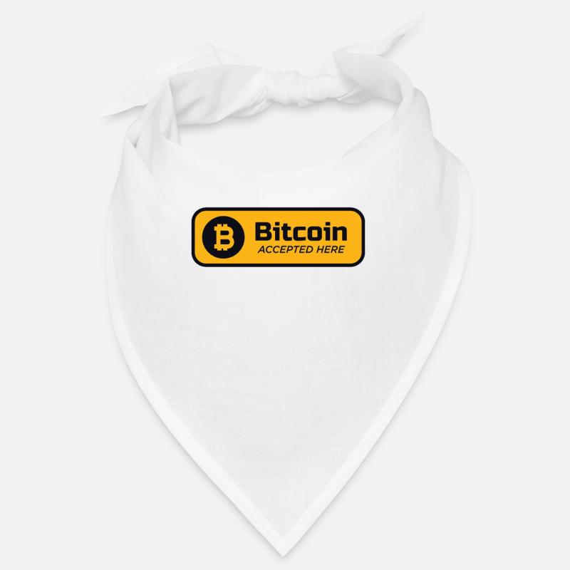 Bitcoin accepted here Bitcoin-Logo Crypto BTC Bandana