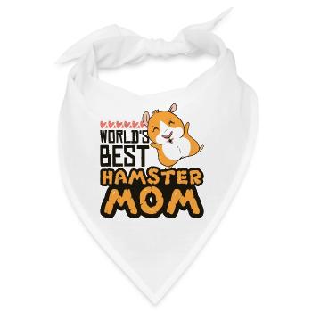 Hamster Mama Zwerghamster Goldhamster Nager - Bandana - Weiß - Vorne