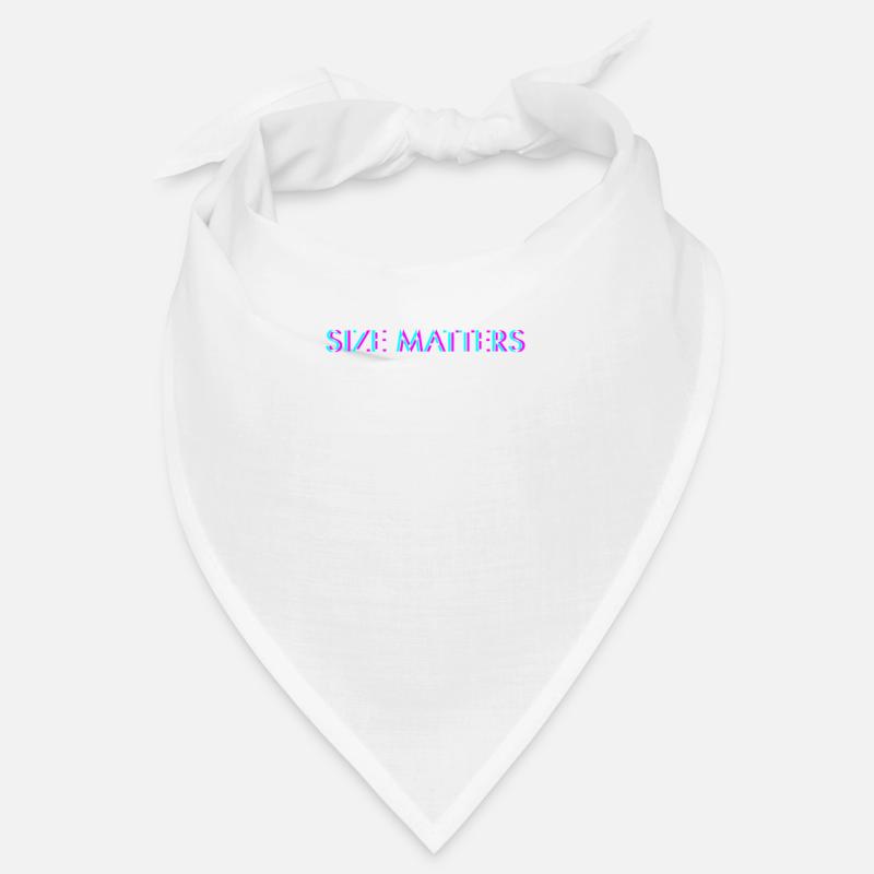 Size Matters Anaglyph 3D Glitch effet cadeau Bandana