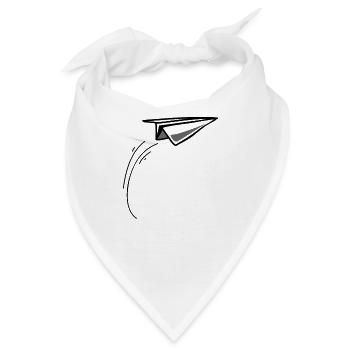 Papier Flugzeug Gleiter - Bandana - Weiß - Vorne