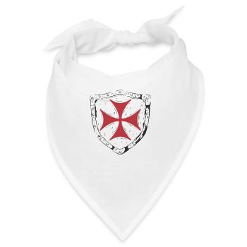 Ritter Rüstung Schutzschild - Bandana - Weiß - Vorne