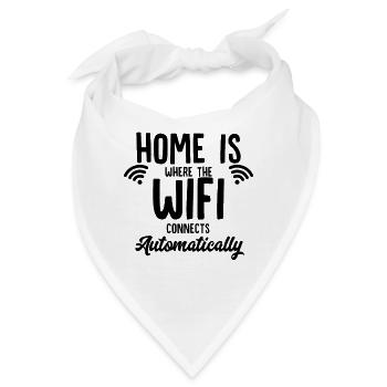 Home ist, wo das Wifi automatisch verbindet - Bandana - Weiß - Vorne