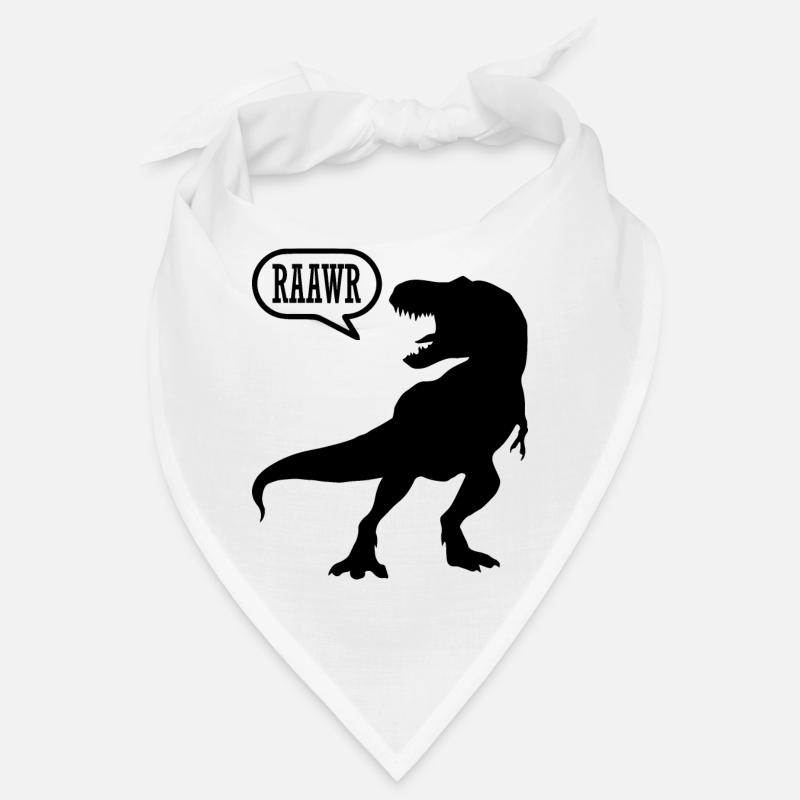 Dino Dinosaurier - Bandana - Weiß