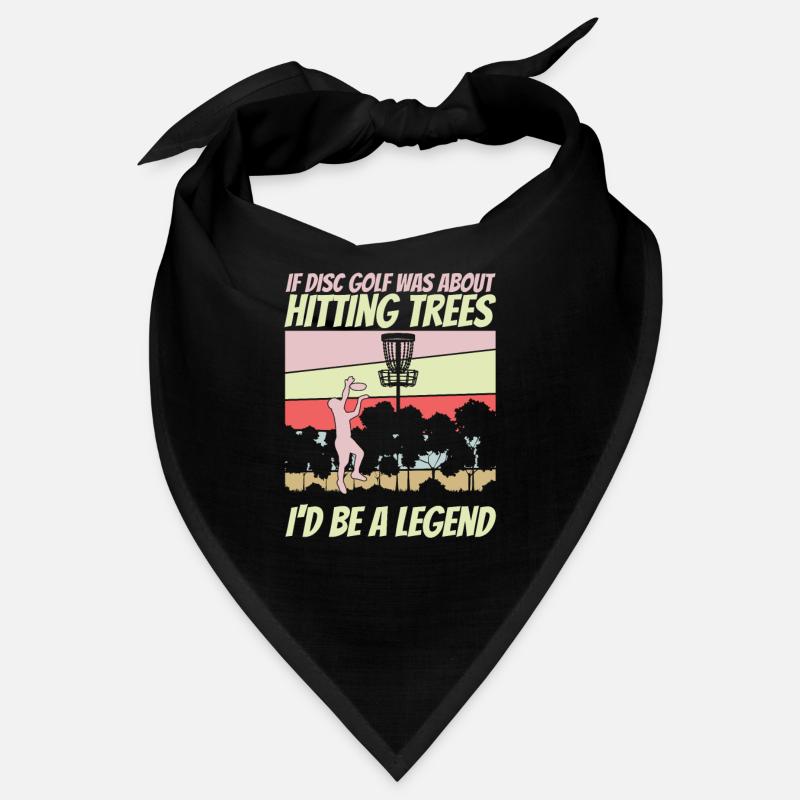 Lustige Disc Golf Baum Schlagen Legend Bandana