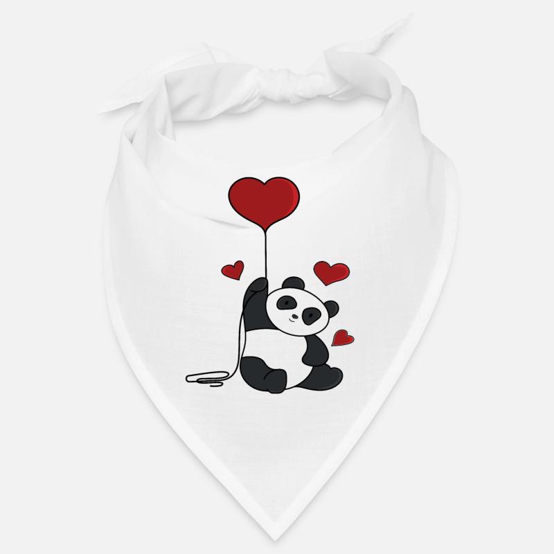 Panda Coeur Bandana