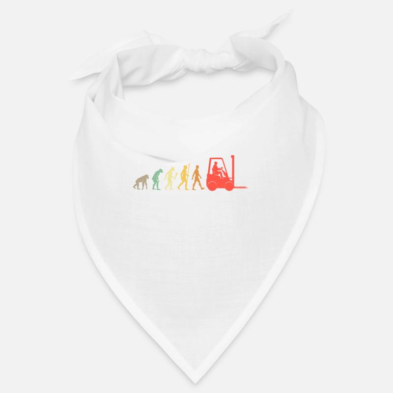 Vintage Logistik Evolution Gabelstapler Geschenk Bandana