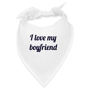 Freundin girlfriend - Bandana - Weiß - Vorne