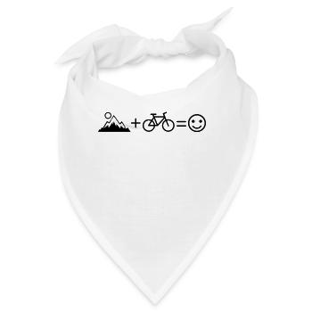 MOUNTAIN BIKE LUSTIG Mountainbiker Mountainbike - Bandana - Weiß - Vorne