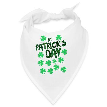 St Patricks Day, St Patricks Day, St Patricks Day - Bandana - Weiß - Vorne