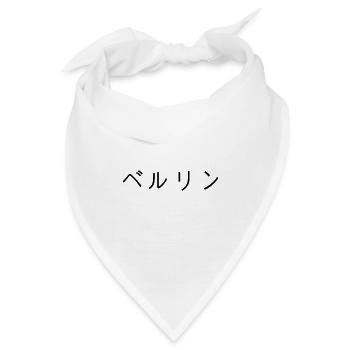 Berlin japanisch - Bandana - Weiß - Vorne