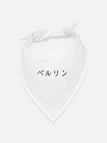 Berlin japonais - Bandana - blanc - Devant