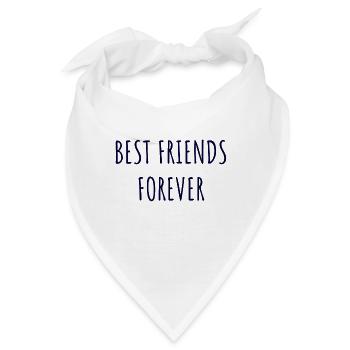 best friends - Bandana - Weiß - Vorne