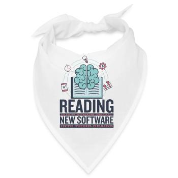 Lesen Leseratte Leser Leserin Bücher Bibliothekar - Bandana - Weiß - Vorne