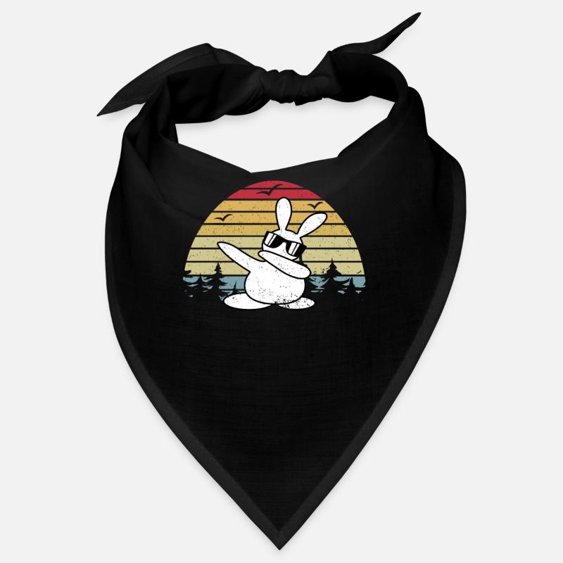 Dabbing Dance Hase - Retro Dab Dance Rabbit Bandana