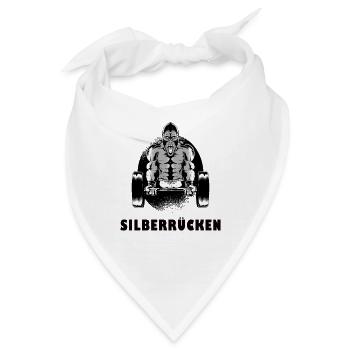 Silberrücken | Gorilla - Bandana - Weiß - Vorne