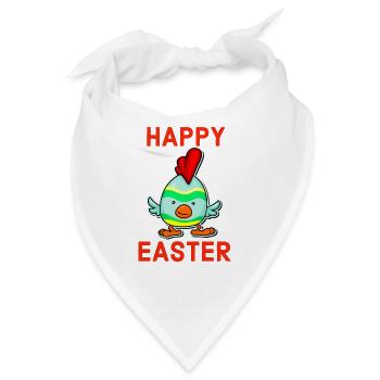 Ostern Ostern Ostern Ostern Ostern Ostern Ostern - Bandana - Weiß - Vorne