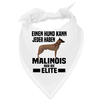 Belgian Malinois Agility Schutzhund - Bandana - Weiß - Vorne