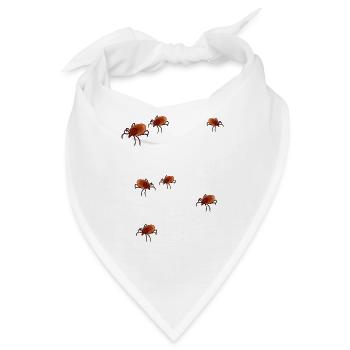 Zecke Zecken Blutsauger Sommer Ungeziefer Blut - Bandana - Weiß - Vorne