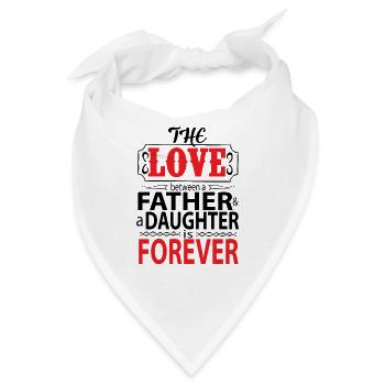 father daughter forever - Bandana - Weiß - Vorne