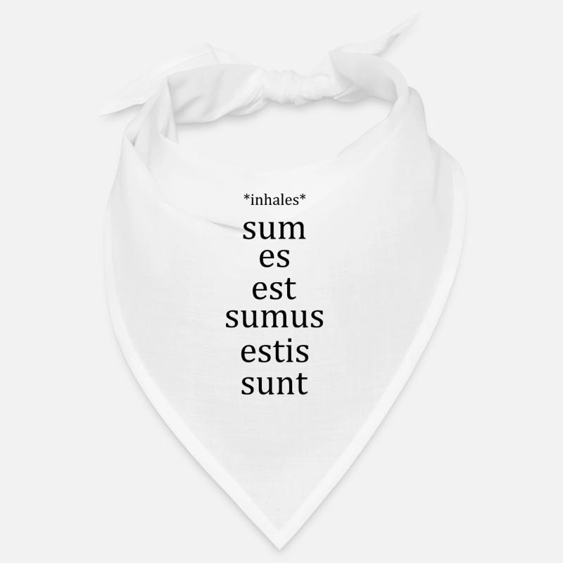 Latin Language Sum Conjugation Student Teacher Bandana