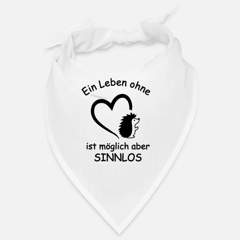 Igel Spruch Herz Stacheltier Stacheligel Geschenk Bandana