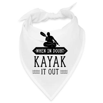 Kayak Wassersport Kajak Kajakfahrer Kajakfahren - Bandana - Weiß - Vorne