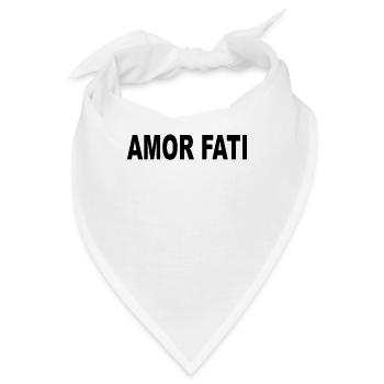 Amor Fati - Liebe Dein Schicksal - Bandana - Weiß - Vorne