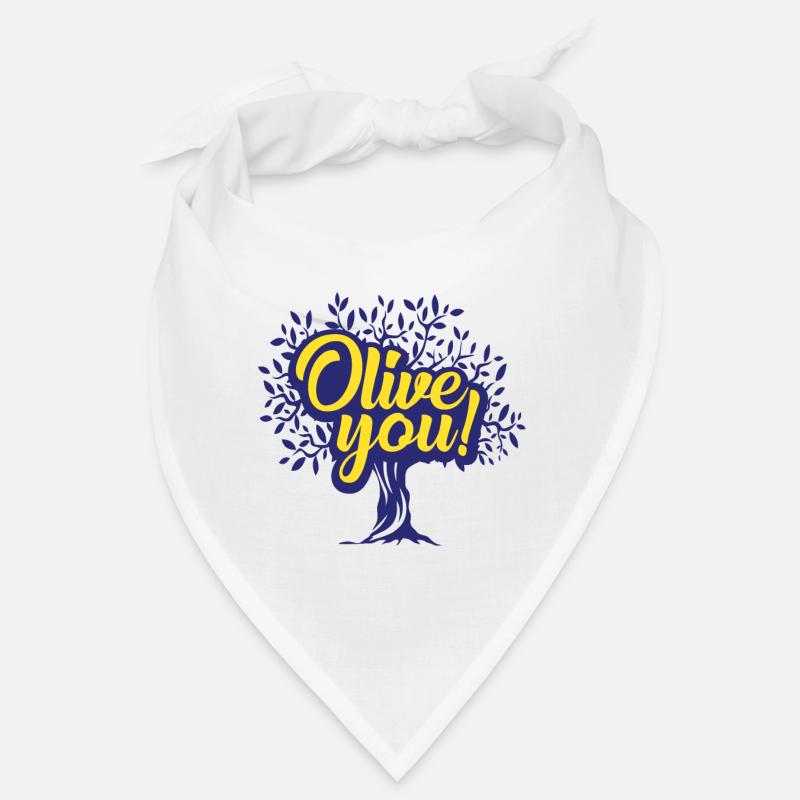 Oliven Liebe Bandana