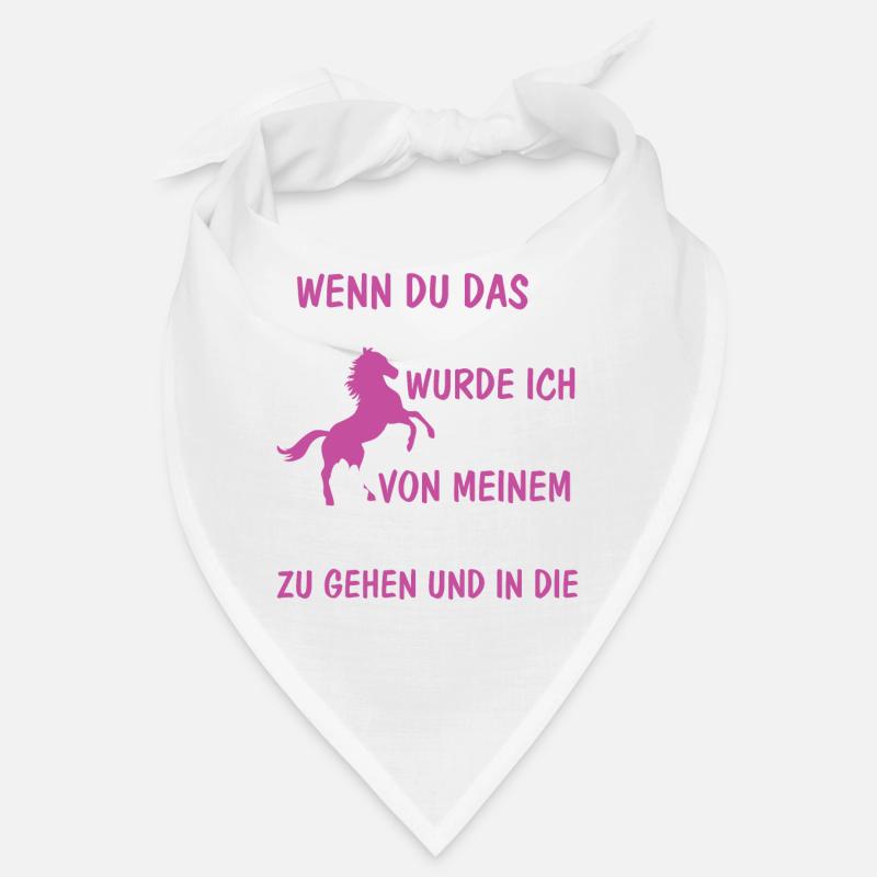 Wenn du das lesen kannst - Pferd & Katze Bandana