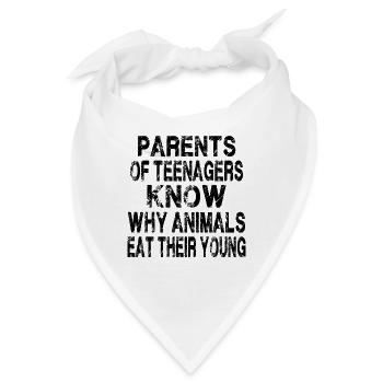 Teenager Eltern - Bandana - Weiß - Vorne