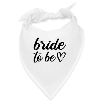 bride Braut - Bandana - Weiß - Vorne