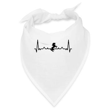 Reiten Pferd Pferdesport Reiterhof Dressurreiten - Bandana - Weiß - Vorne