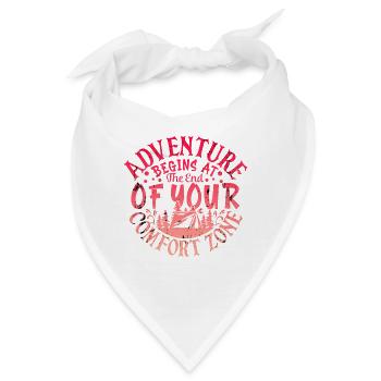 Abenteuer - Bandana - Weiß - Vorne