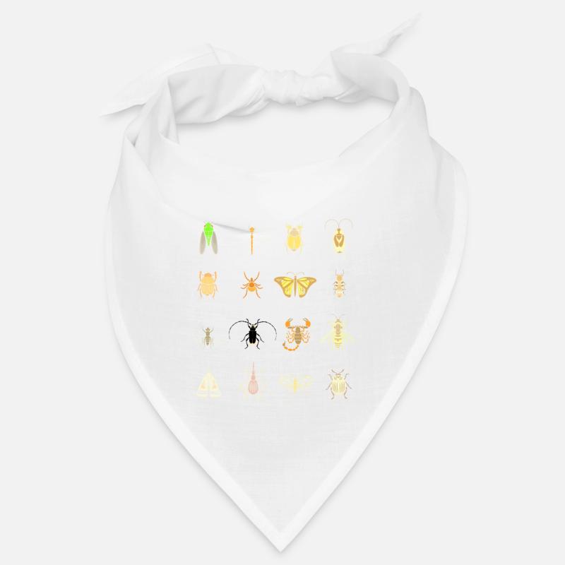 Enfants types d’insectes science sort - Bandana - blanc