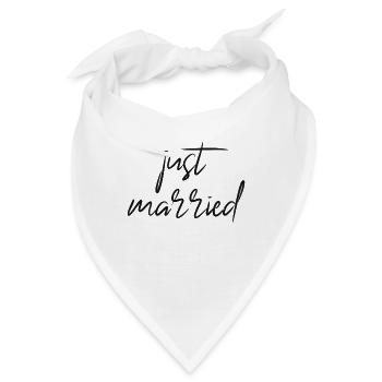 just married - Bandana - Weiß - Vorne