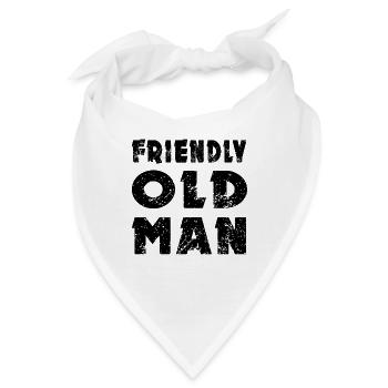 Old Man - Bandana - Weiß - Vorne