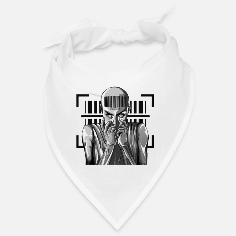 Barcode Punk Outfit - Registered in the system Bandana