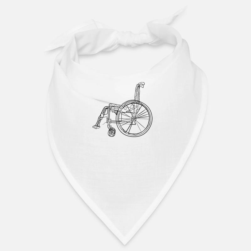 Rollstuhl - one line drawing Bandana