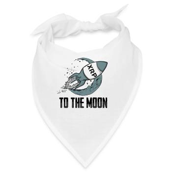 XRP Zum Mond XRP Ripple Crypto Cryptocurrency - Bandana - Weiß - Vorne