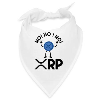 Ho Ho Hodl XRP Ripple Crypto Cryptocurrency - Bandana - Weiß - Vorne